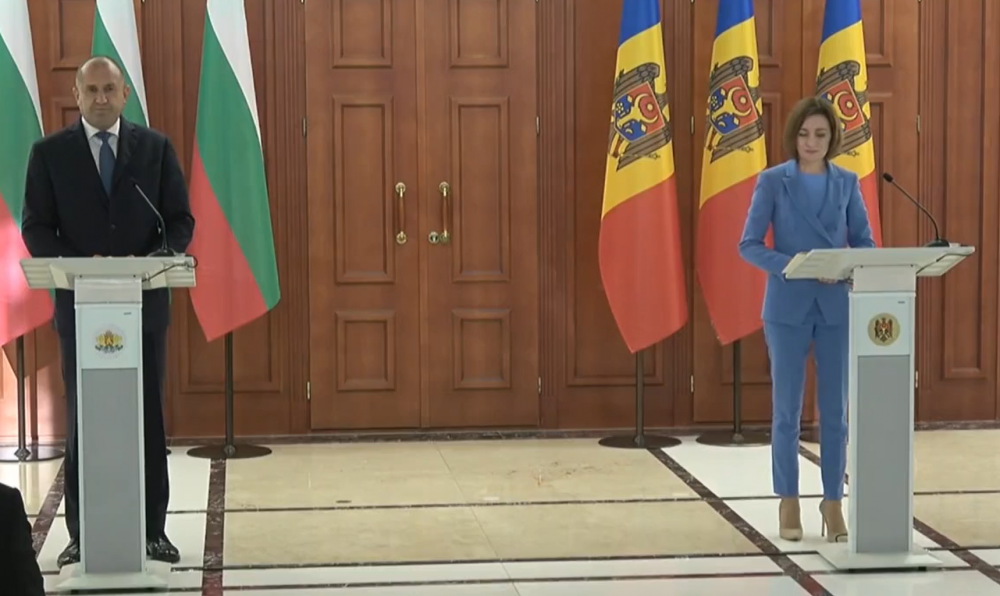 LIVE // Conferință de presă susținută de Maia Sandu și Președintele Republicii Bulgaria, Rumen Radev